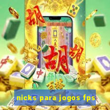 nicks para jogos fps